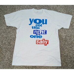 Vintage 90s Diet Pepsi You Got the Right One Baby Uh Huh T Shirt Mens Medium